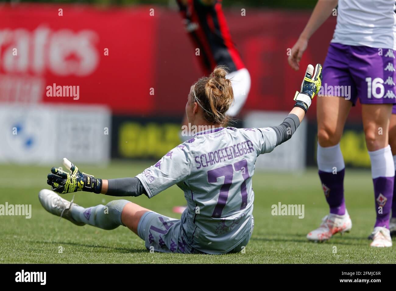 Katja Schroffenegger (ACF Fiorentina Femminile) during AC Milan vs ACF  Fiorentina femminile, Italian footba - Photo .LiveMedia/Francesco  Scaccianoce Stock Photo - Alamy