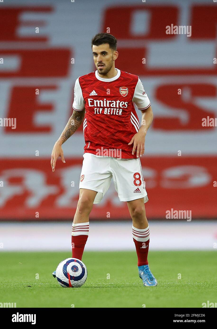 London, England, 9th May 2021. Dani Ceballos of Arsenal during the ...
