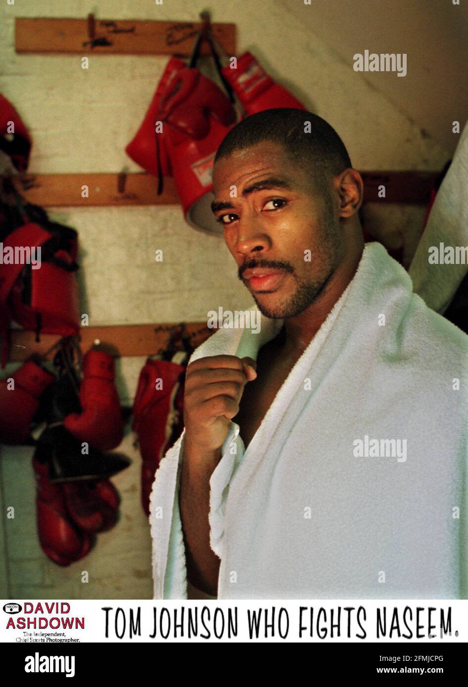 TOM JOHNSON BOXER WHO FOUGHT NASEEM HAMED AND LOST Stock Photo