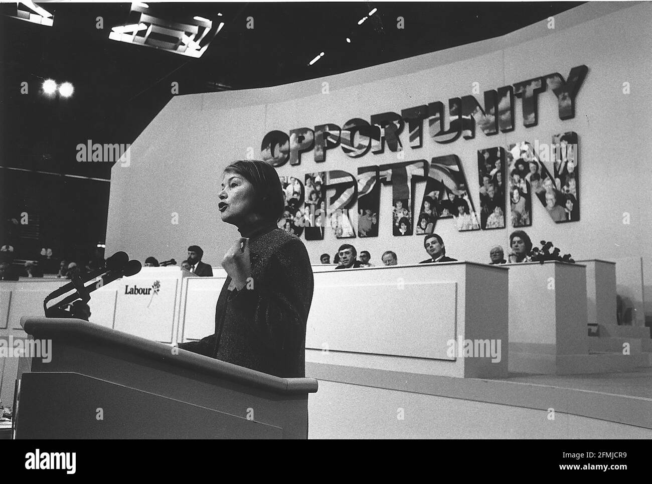 Glenda Jackson addressing Labour conference Stock Photo