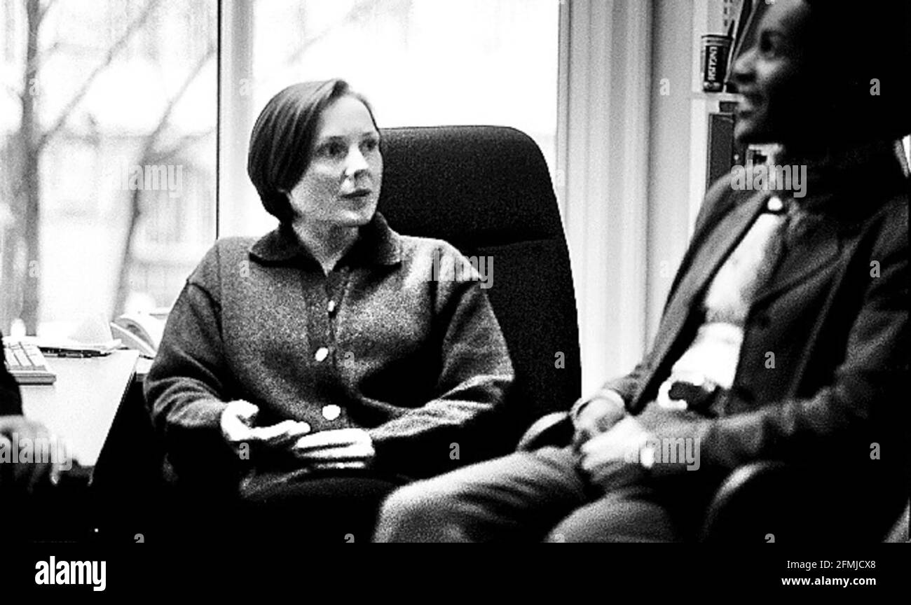 Lavinia Greenlaw a poet in residence December 1997 at top law firm Mishcon de Reya Stock Photo
