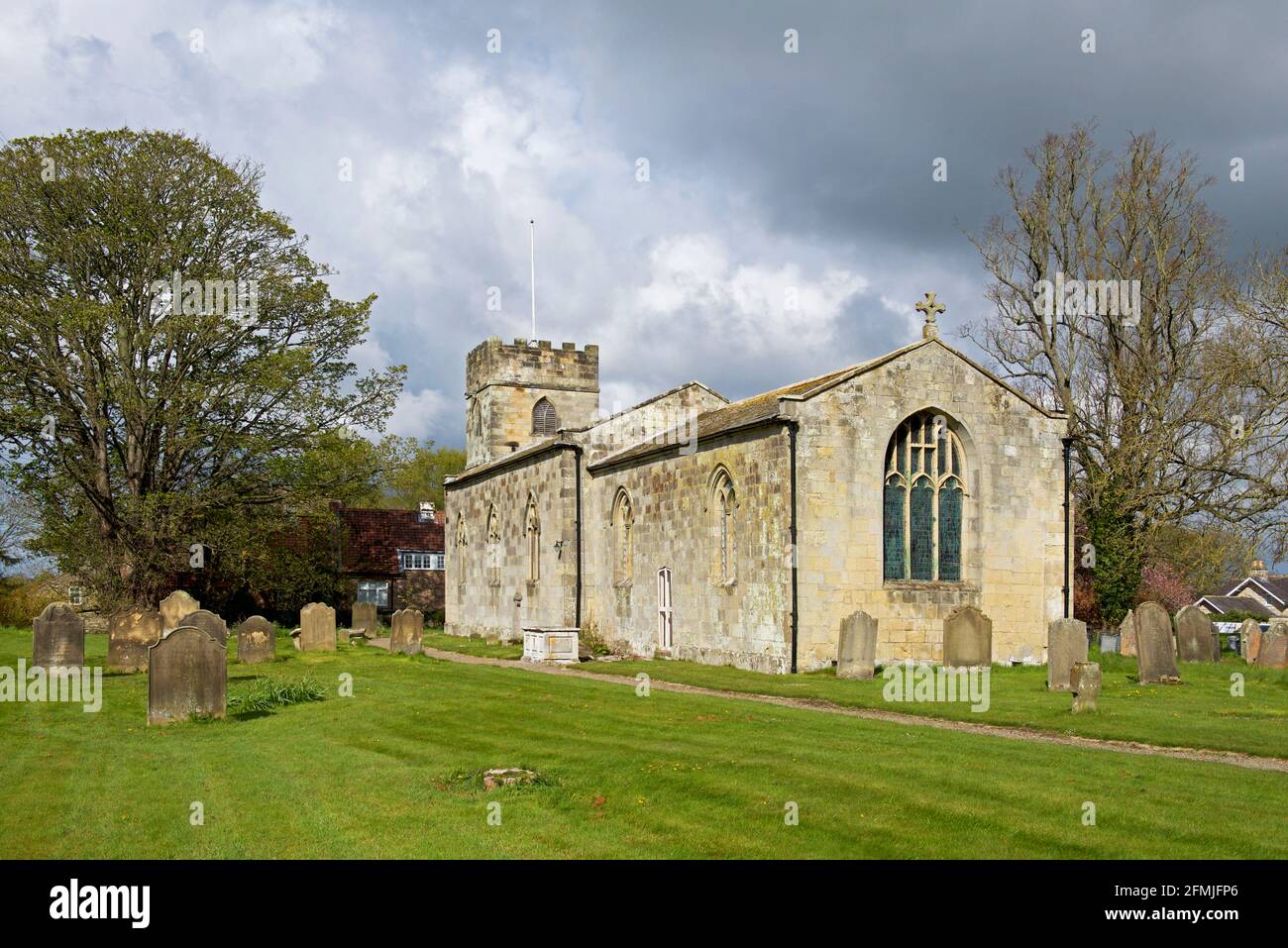 St Andrew's church in the village of Langton, near Driffield, Ryedale, North Yorkshire, England UK Stock Photo