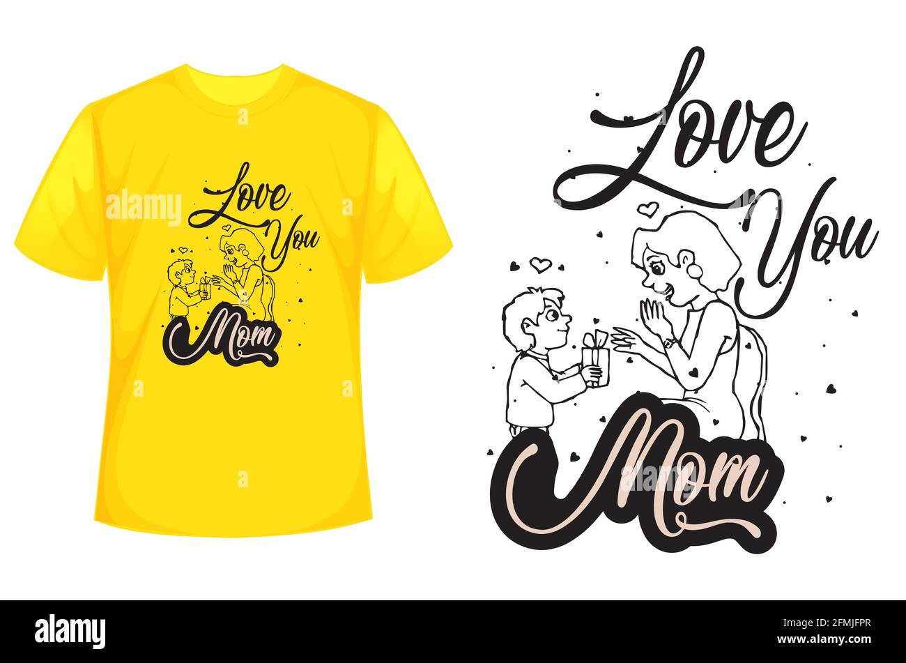 happy mother's day t-shirt design international mother's day vector design Stock Photo