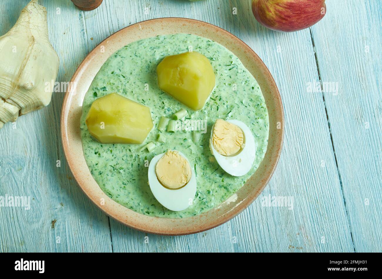 Frankfurter Grune Soße German Green sauce Stock Photo Alamy