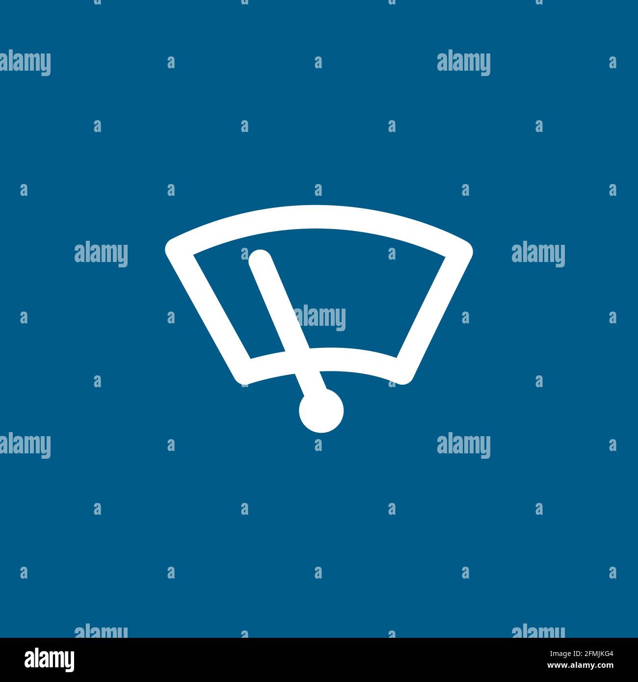 Speedometer Icon On Blue Background. Blue Flat Style Vector