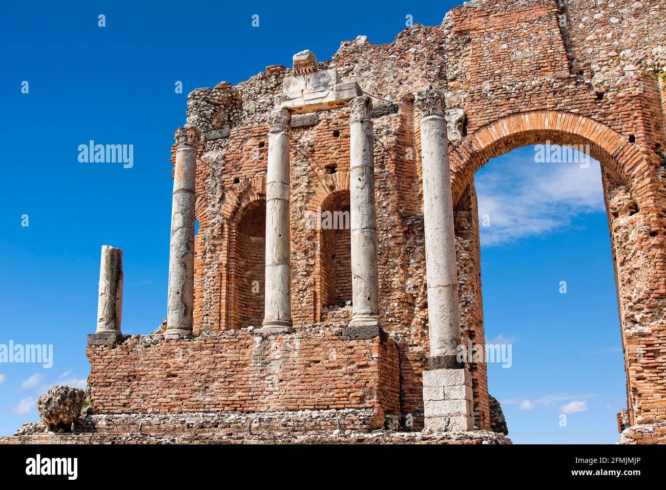 Italy, Sicily, Taormina, the Greek theatre Stock Photo