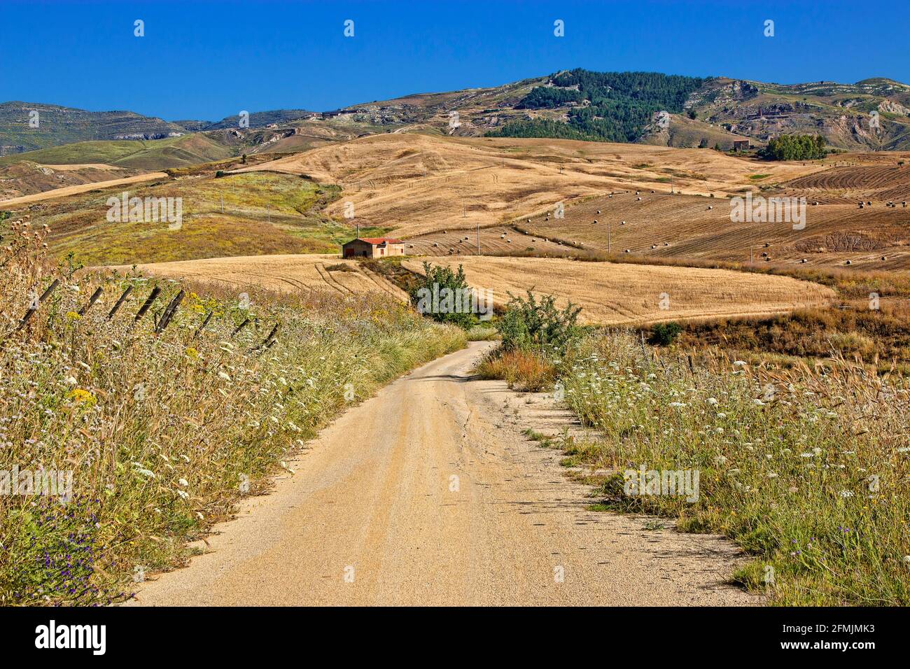 Italy, Sicily, near Corleone, landscape Stock Photo