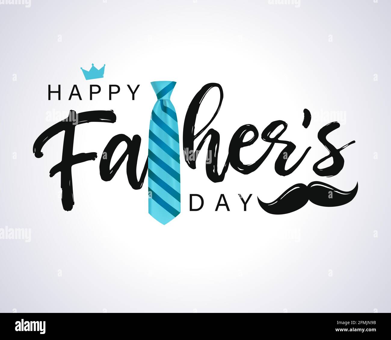 Happy father's day blue, black and white colors postcard. Happy Fathers Day creative congrats ...