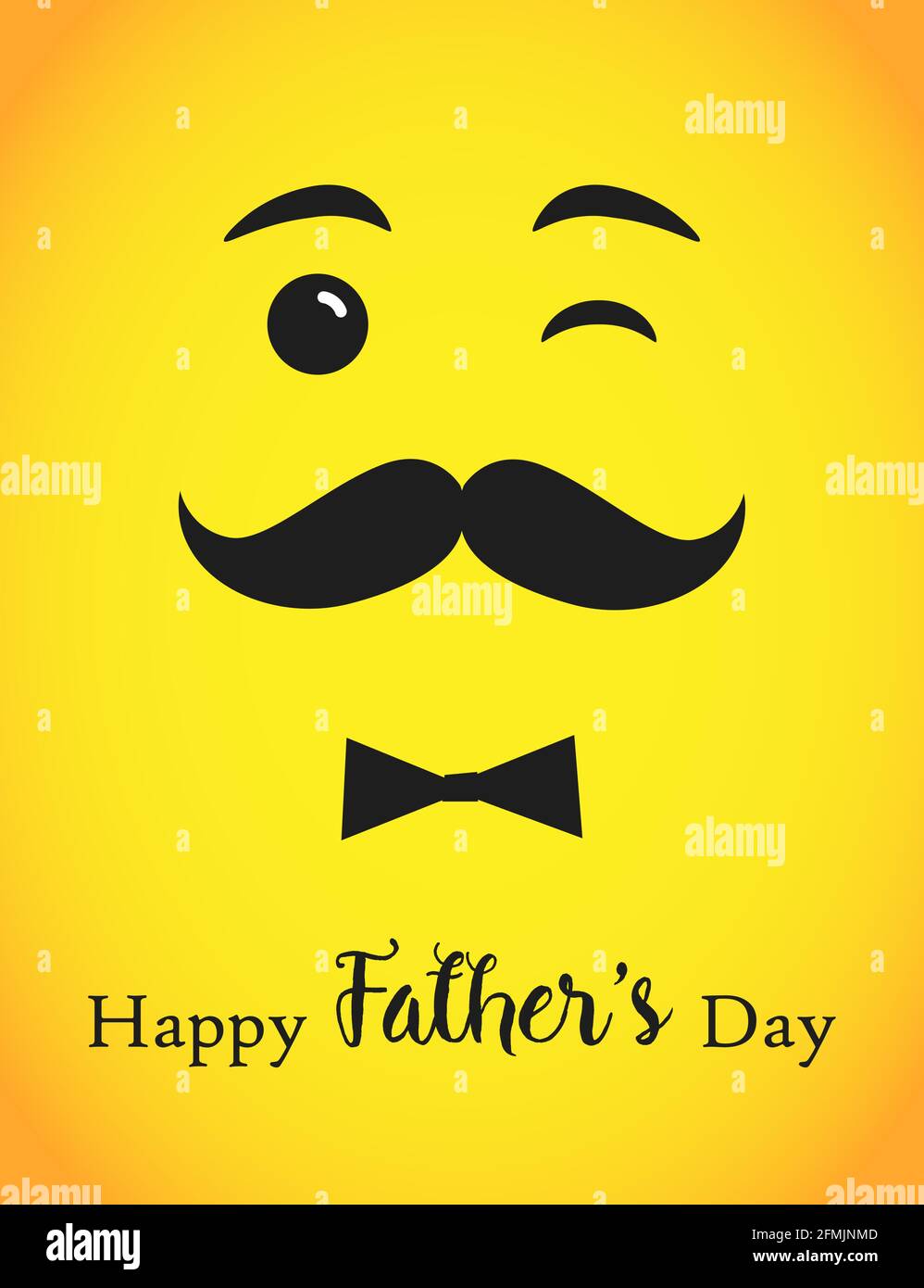 Happy Fathers day creative postcard. Fathers Day web smile signs. Isolated 3D abstract graphic design template. Internet messenger round symbols. Cong Stock Vector