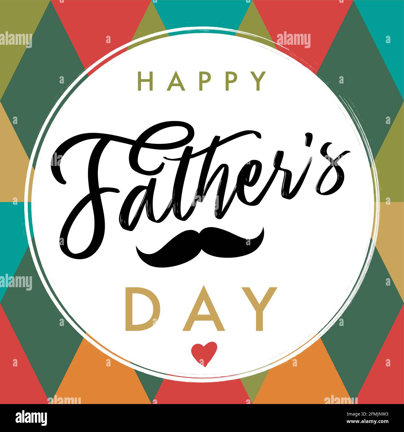 Happy father's day colorful postcard. Happy Fathers Day creative ...