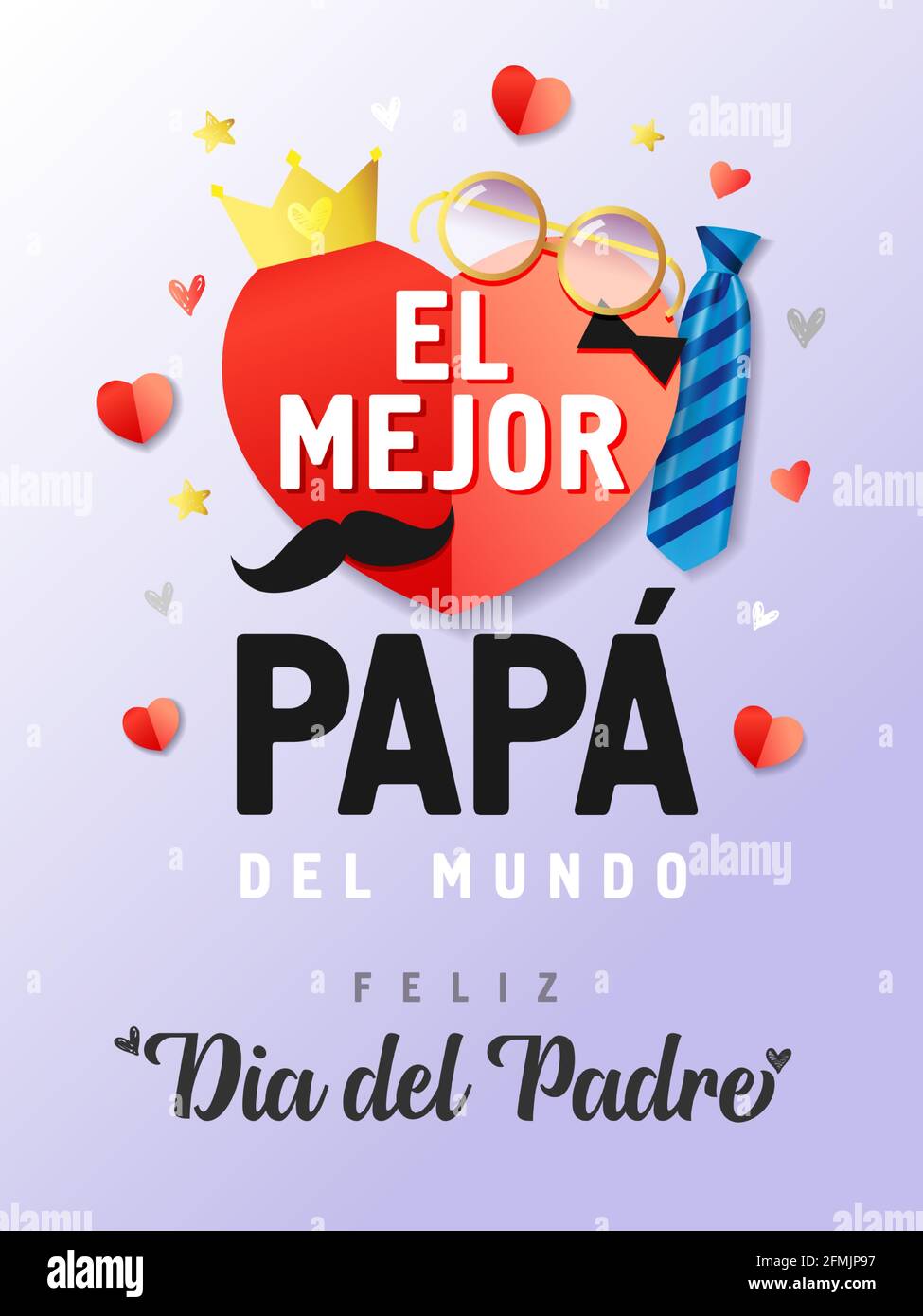 El Mejor Papa del mundo, Feliz dia del padre Spanish lettering, translate -  Best Dad in the world, Happy fathers day. Father day vector illustration w  Stock Vector Image & Art - Alamy