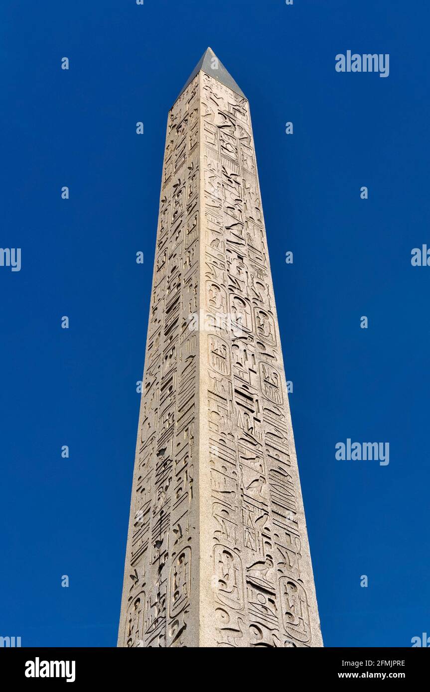 The Luxor Obelisk in Paris, France Stock Photo