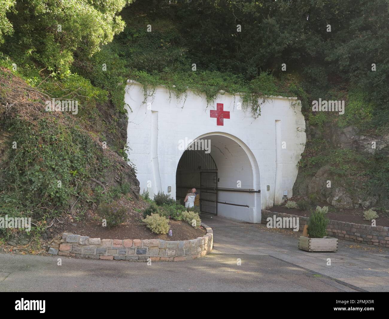 Entrance to Jersey War Tunnels WWII underground Military Complex Stock Photo Alamy