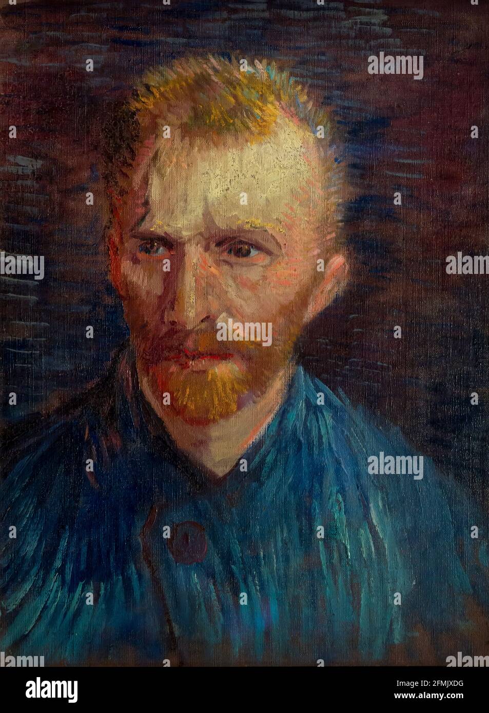 Self-Portrait, by Vincent van Gogh, 1887, Stock Photo