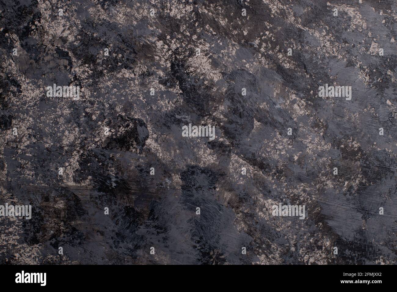 Background. The texture is gray-black concrete. Venetian plaster Stock Photo