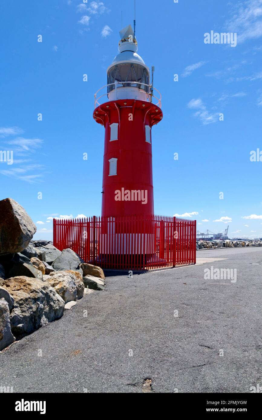 Lighthouse, north mole, Fremantle, Western Australia Stock Photo - Alamy, image size:866x1390