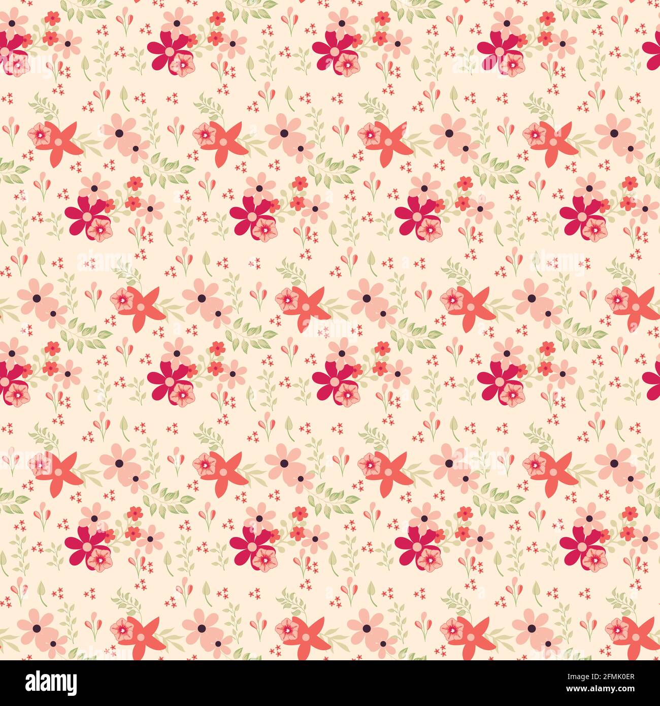 Classic wallpaper vintage flower pattern background Stock Vector Image