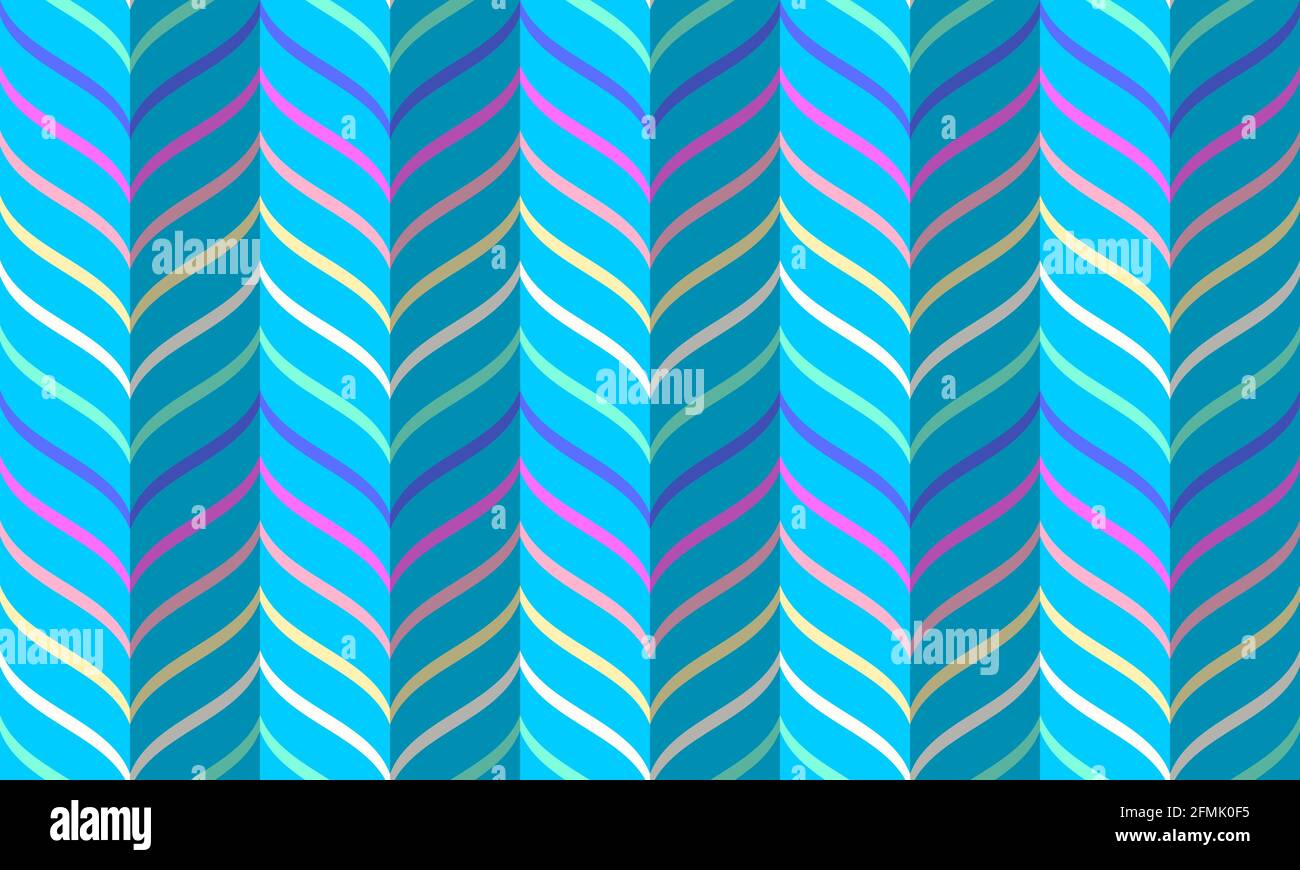 Rainbow chevron pattern, seamless vector geometric background. Unicorn ...