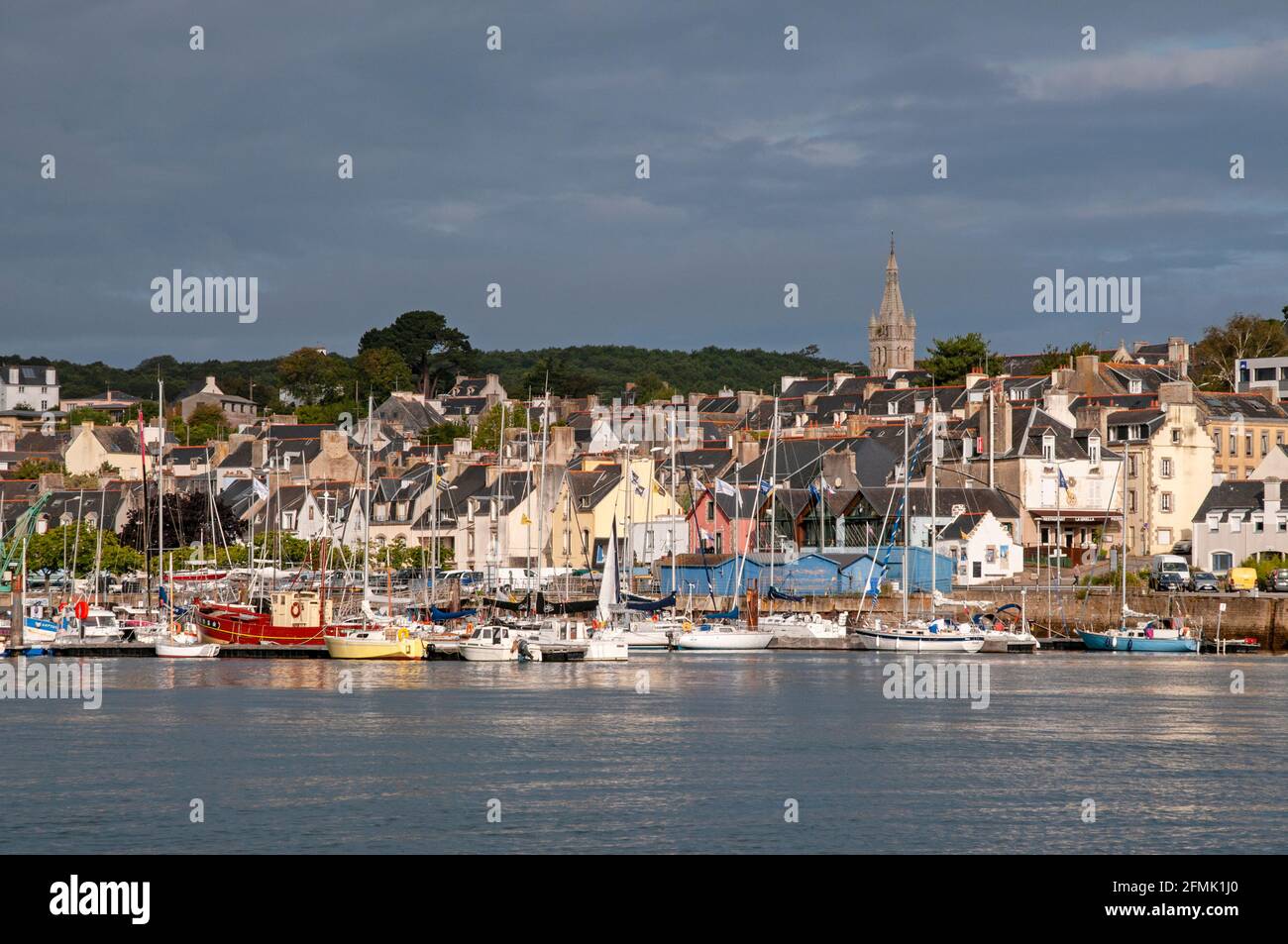 Port of Rosmeur, Douarnenez, Finistere (29), Brittany, France Stock Photo