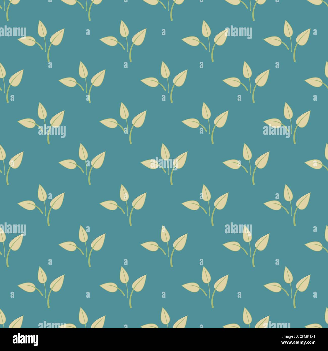 Classic wallpaper vintage leaves pattern background Stock Vector
