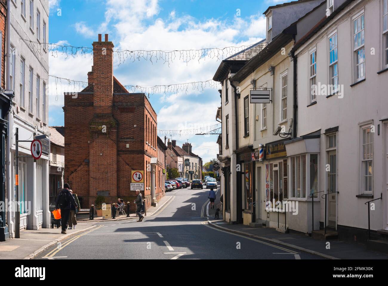 Manningtree Essex town, view of Manningtree High Street looking towards the eastern end of the town, Essex, England, UK Stock Photo