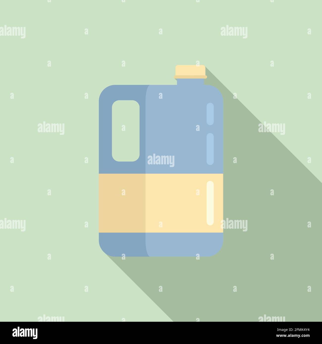 Fertilizer canister icon, flat style Stock Vector