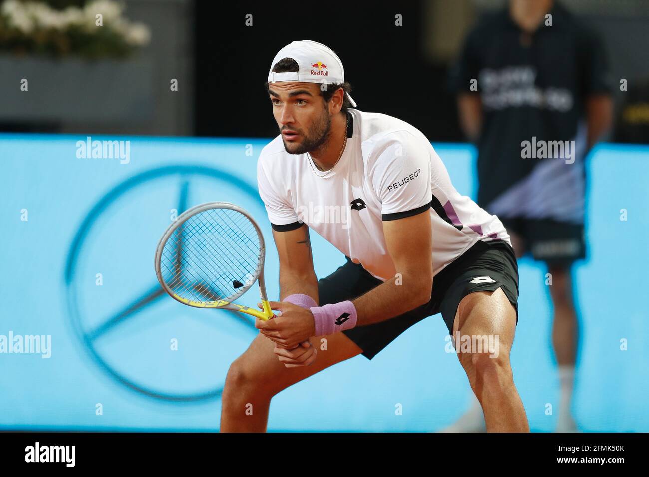 Madrid, Spain. 9th May, 2021. Matteo Berrettini (ITA) Tennis : Matteo  Berrettini of Italy during singles final match against Alexander Zverev of  Germany on the ATP Masters 1000 "Mutua Madrid Open tennis