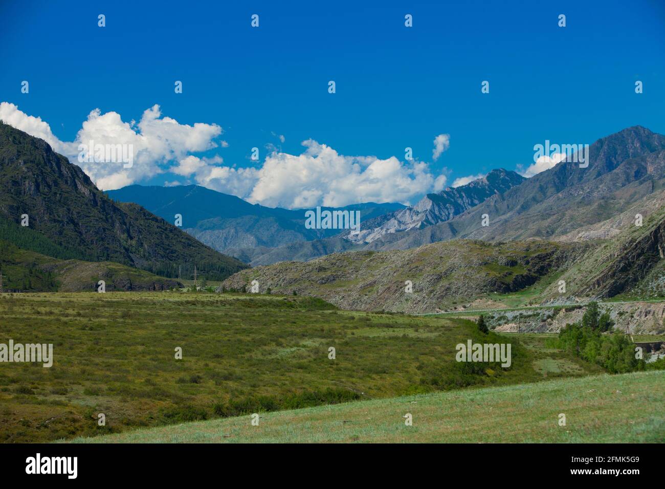 Altai mountains. Beautiful highland landscape. Russia. Siberia Stock ...