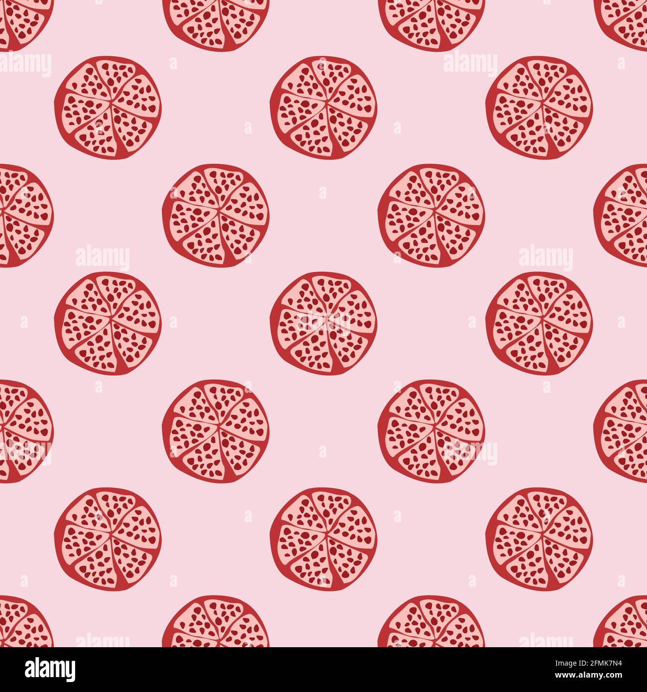 Pomegranate vector seamless pattern for wallpaper, textile , surface, fashion , background,tile, stationary, home decor, furnishing etc. Stock Vector