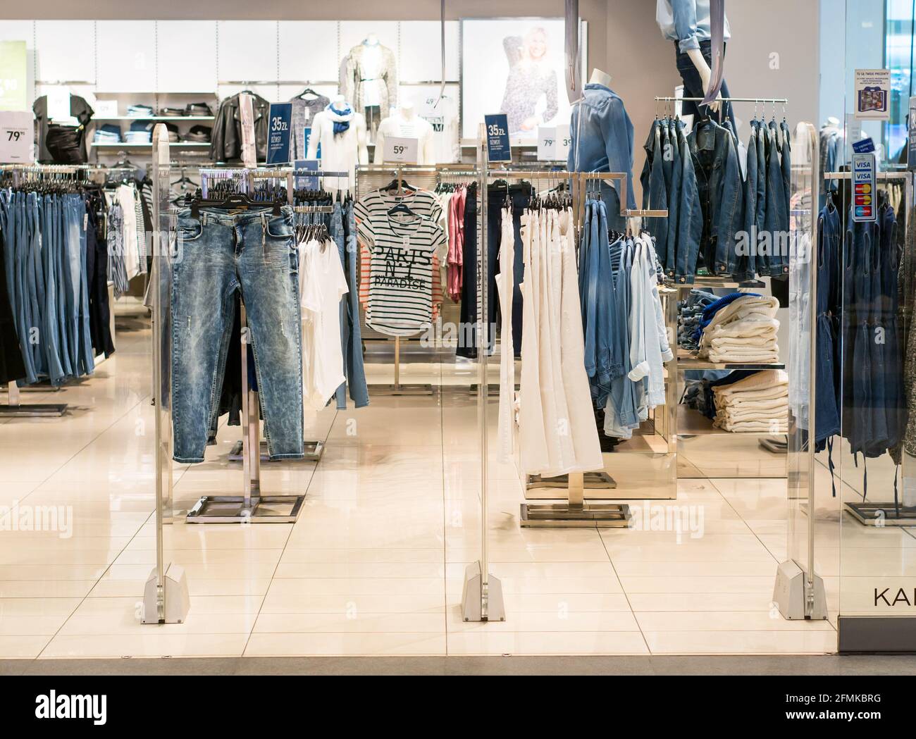 POZNAN, POLAND - Feb 16, 2014: Entrance of a KappAhl clothing store in the  Malta shopping mall Stock Photo - Alamy