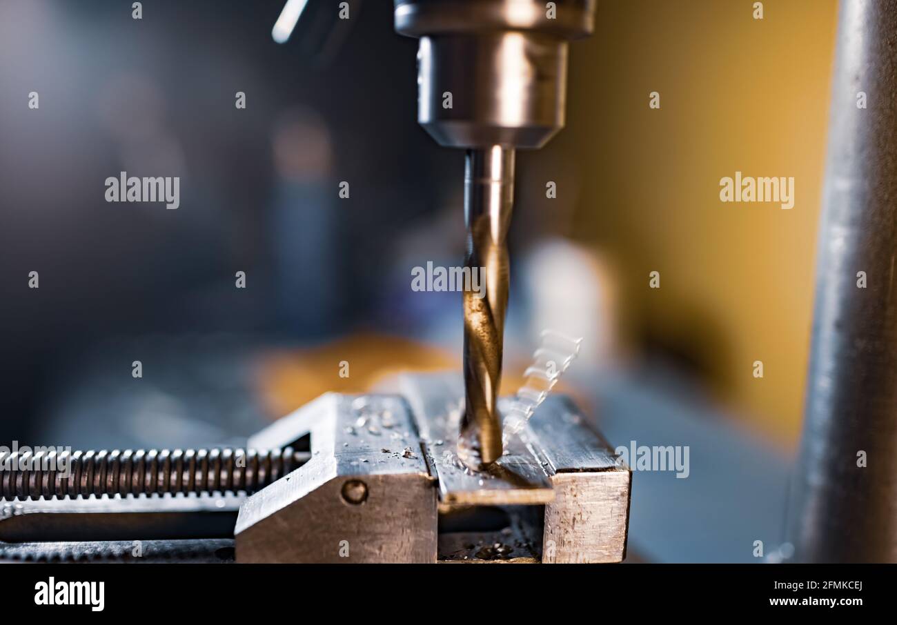 Close up automated drilling machine hi-res stock photography and images ...