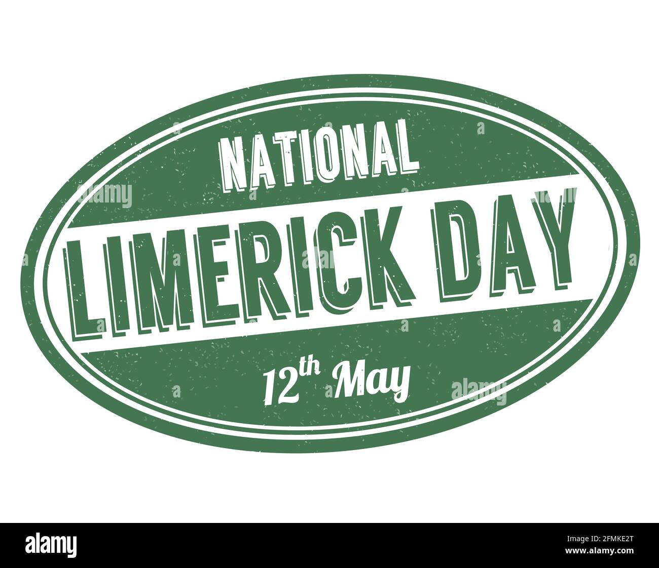 National Limerick day grunge rubber stamp on white background, vector
