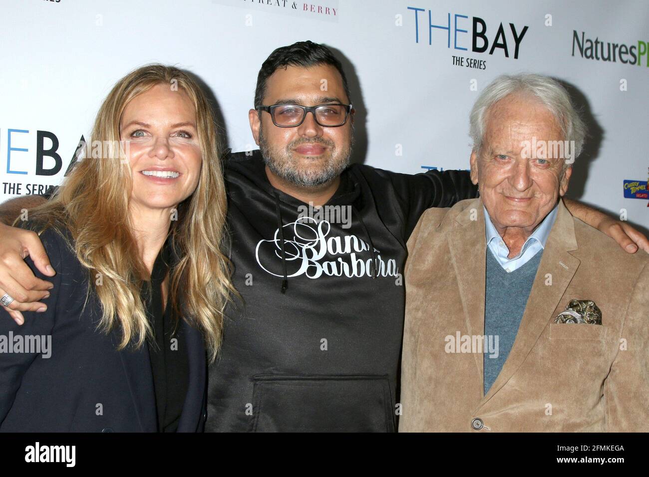 Los Angeles, CA. 8th May, 2021. Carrington Garland, Gregori J Martin, and Nicolas Coster at arrivals for THE BAY Season Finale Screening, West Hollywood, Los Angeles, CA May 8, 2021. Credit: Priscilla Grant/Everett Collection/Alamy Live News Stock Photo