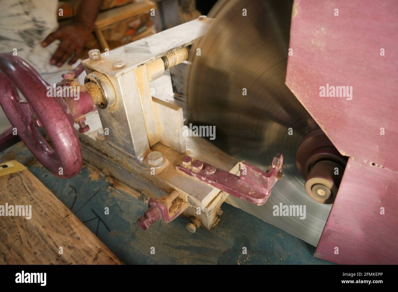 Factory for a cricket bat in Delhi, India Stock Photo Alamy