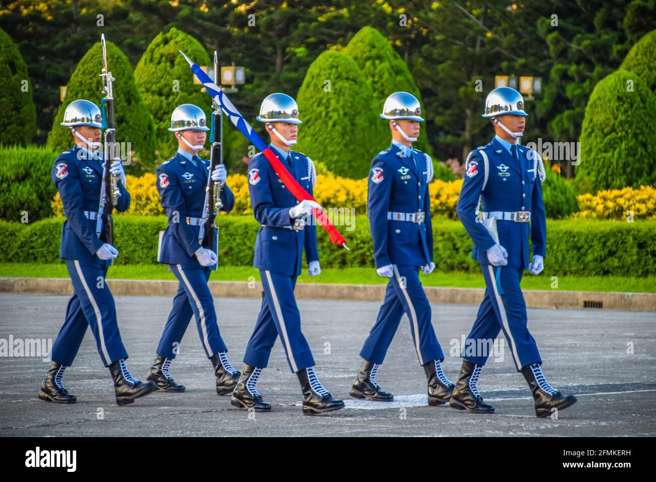 Taipei,Taiwan 8/3/2019 Taipei Liberty Square The Air Force Honor Guards ...