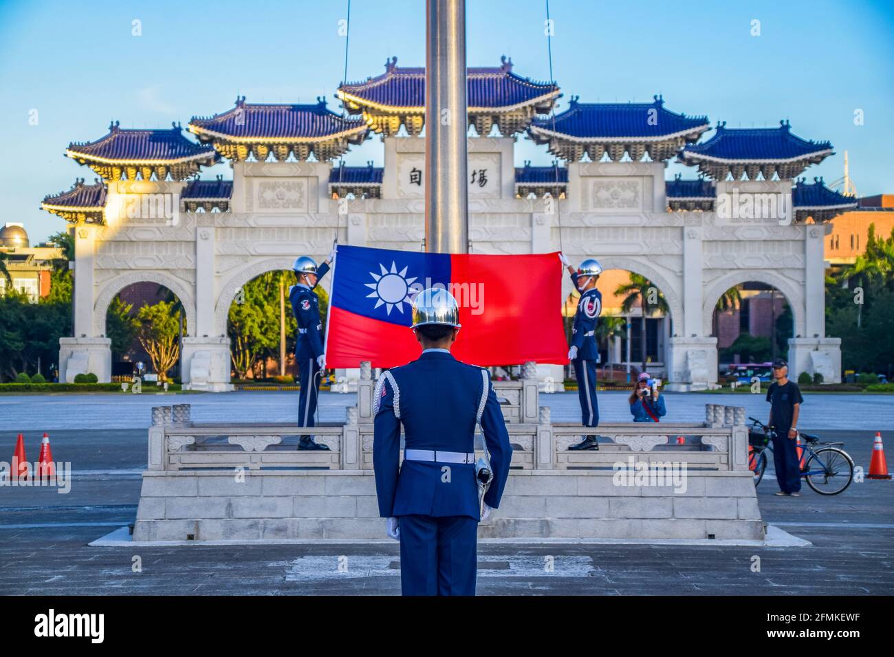 Taipei,Taiwan 8/3/2019 Taipei Liberty Square The Air Force Honor Guards ...