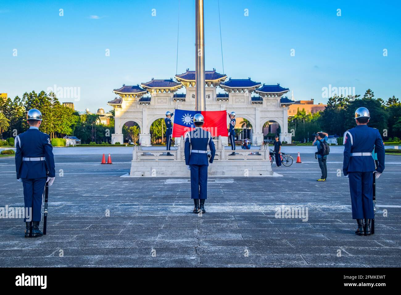 Taipei,Taiwan 8/3/2019 Taipei Liberty Square The Air Force Honor Guards ...
