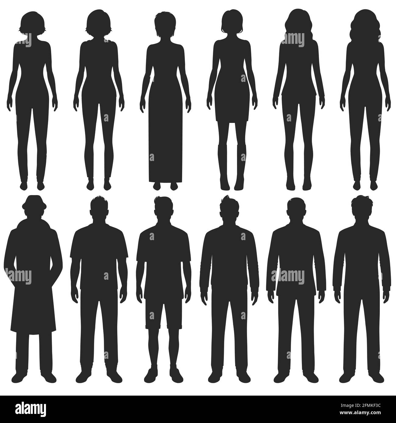 Man And Woman Silhouette Standing