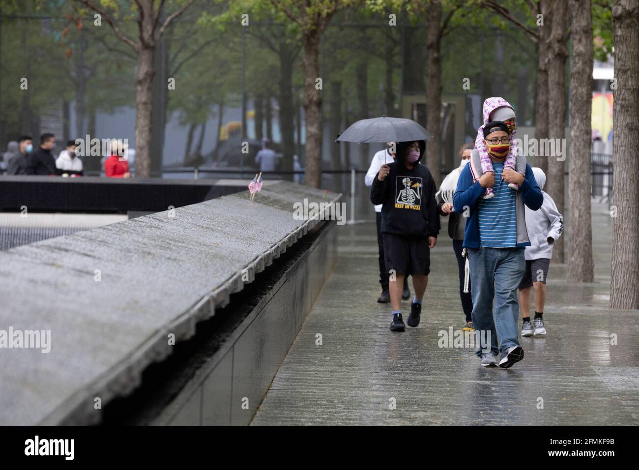 The National September 11 Memorial, New York Stock Photo