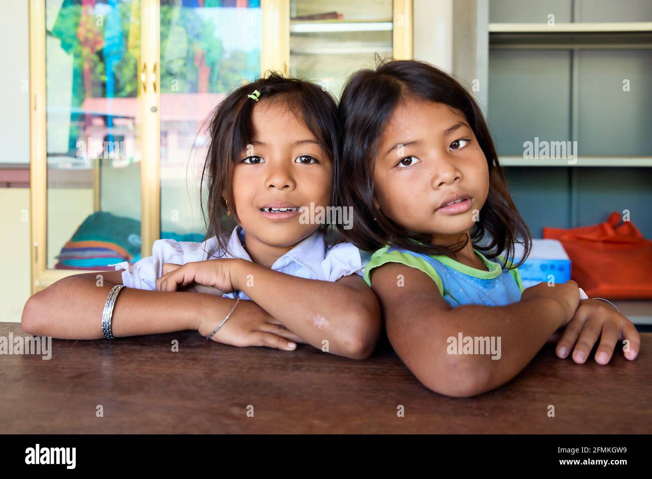 Children at Light House Orphanage in Phnom Penh Cambodia Stock Photo