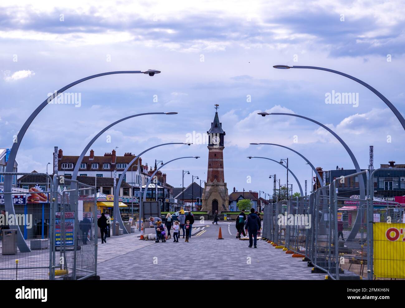 Coastal town in UK, taken with Sony Alpha and zoom lens Stock Photo