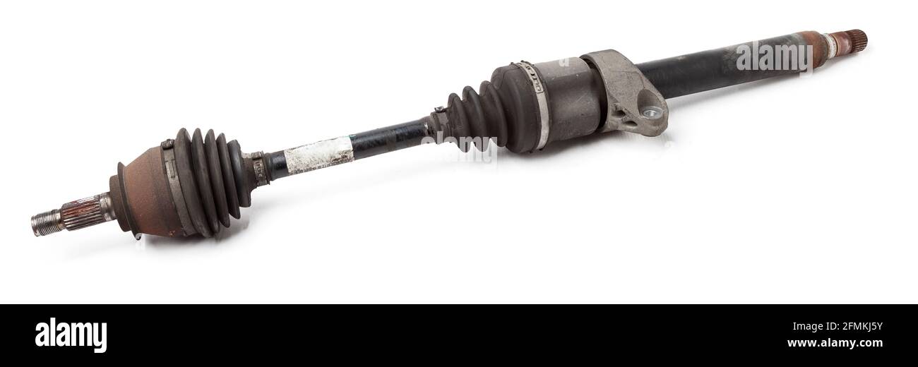 Car spare part wheel drive cv joint on white isolated background