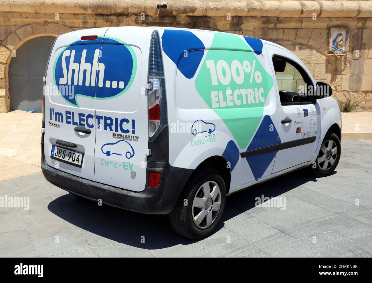 Velletta. Malta. Renault electric van parked on the street Stock Photo -  Alamy