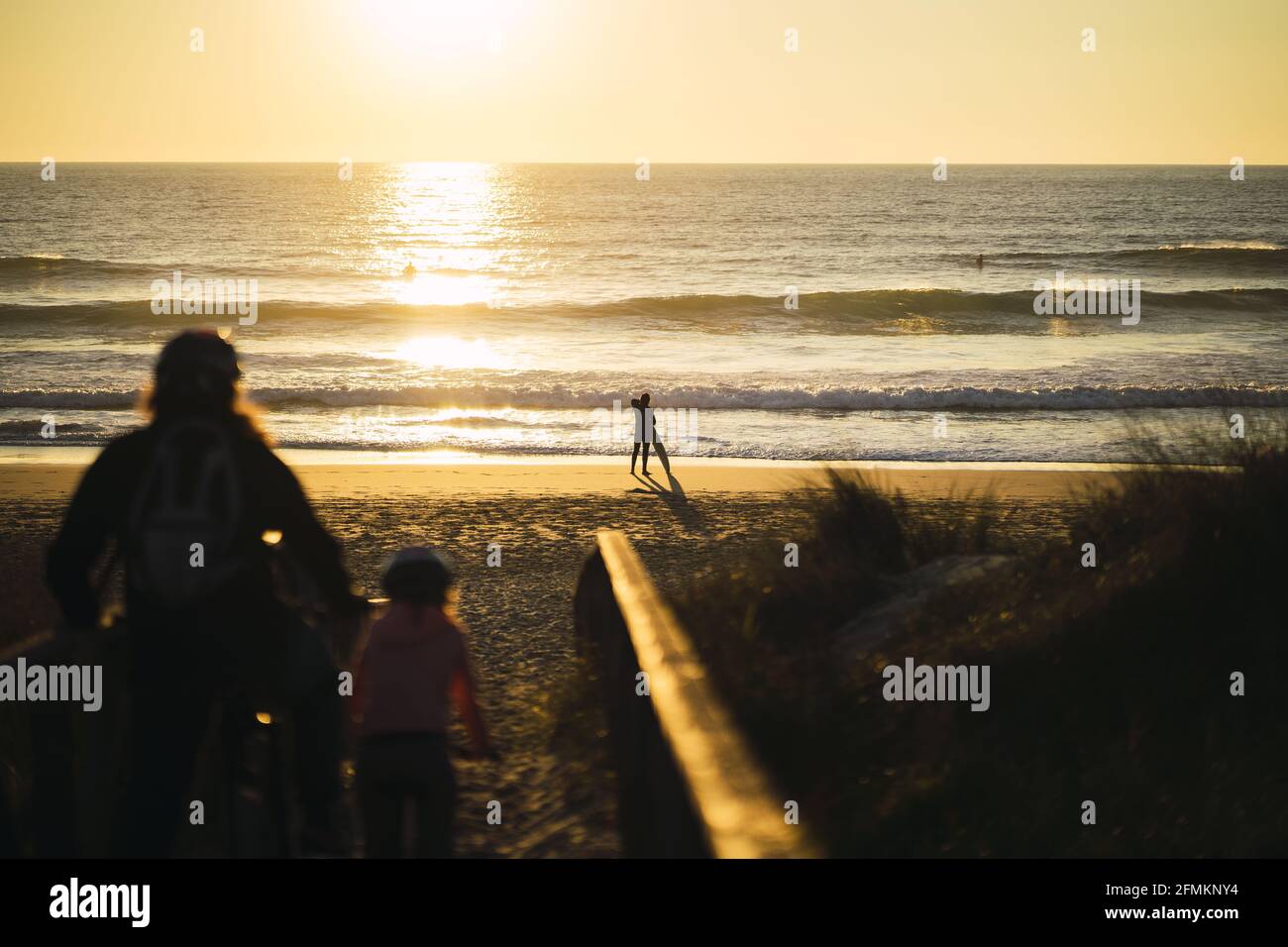 Back view surfer standing hi-res stock photography and images - Alamy