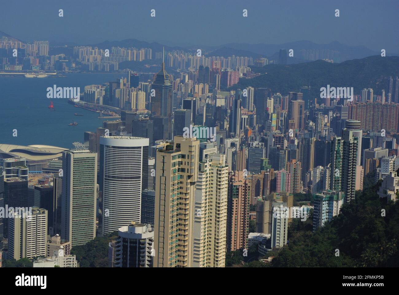 View from Victoria Peak, Hong Kong, China, Asia Stock Photo - Alamy