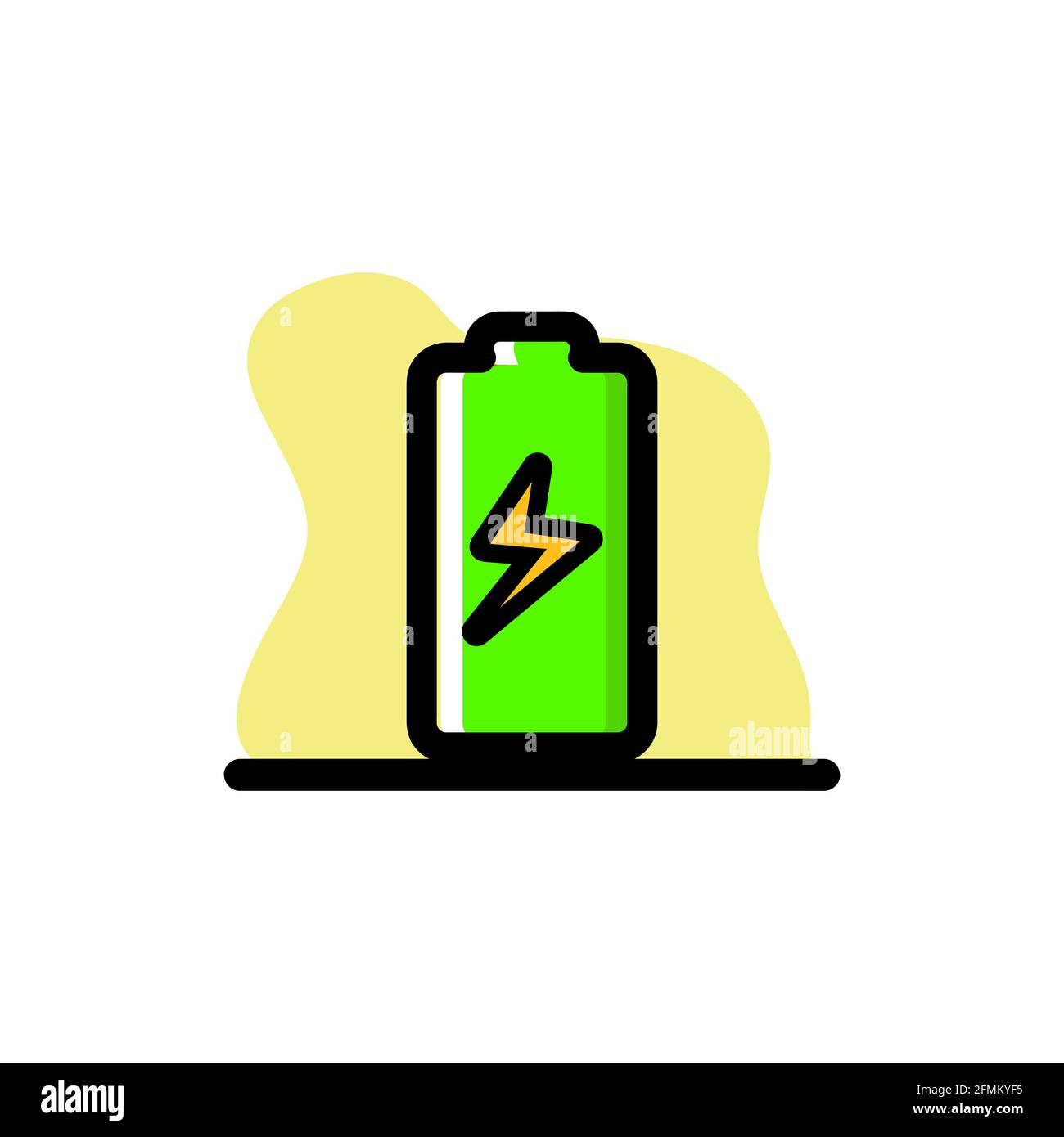 Battery Charging Illustration Design Icon Design eps10 Stock Vector