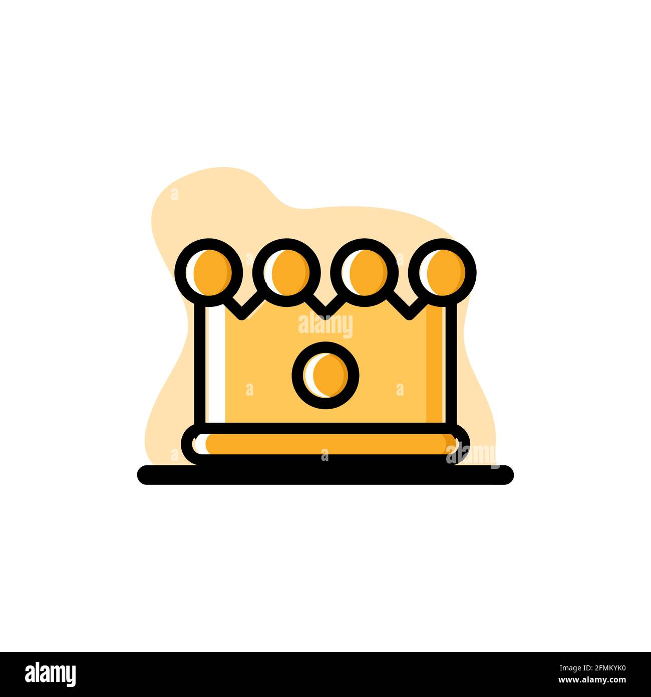 Vector gold crown golden glitter hi-res stock photography and images ...