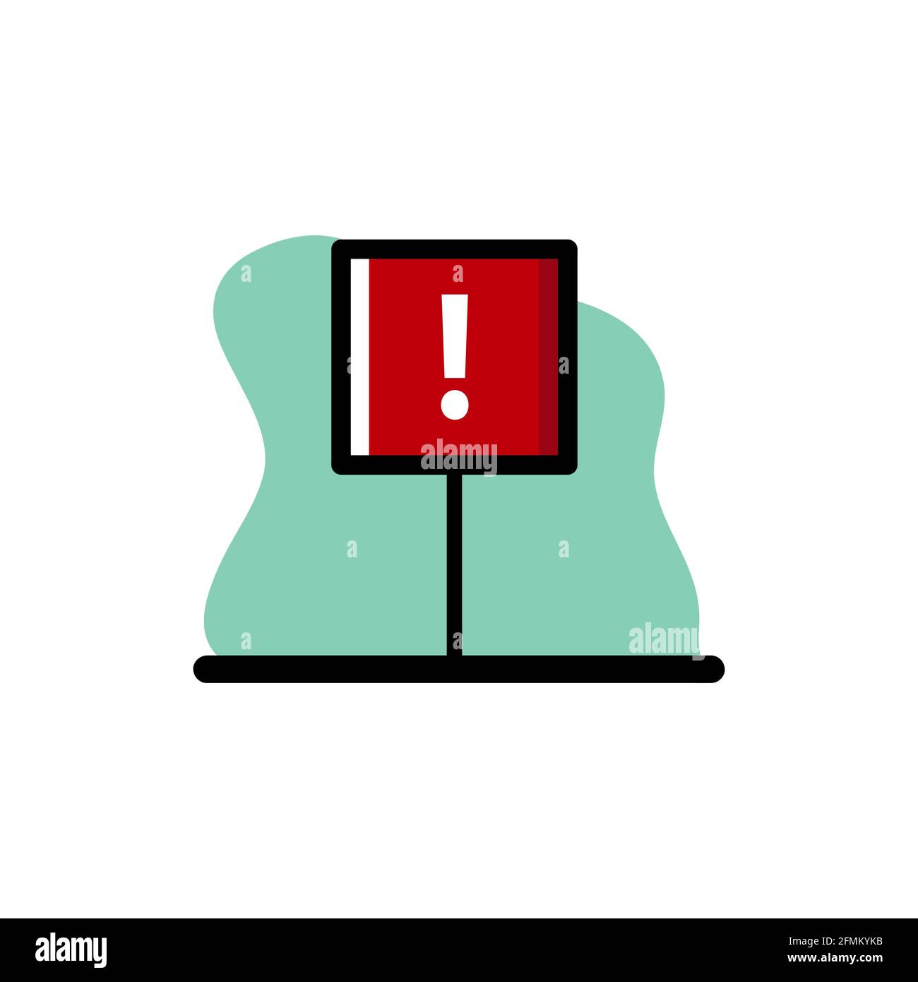 Attention Sign Conceptual Vector Icon Illustration Design eps10 Stock Vector