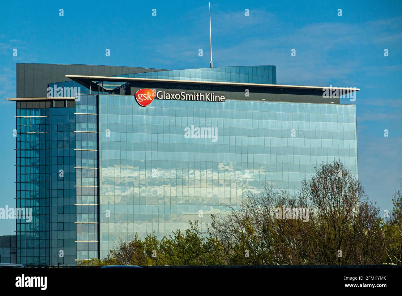 Glaxo Smith Kline headquarters in London Stock Photo