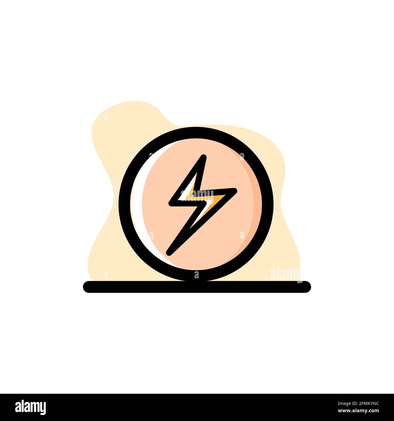 Flashlight Vector Icon Illustration Design Conceptual eps10 Stock Vector